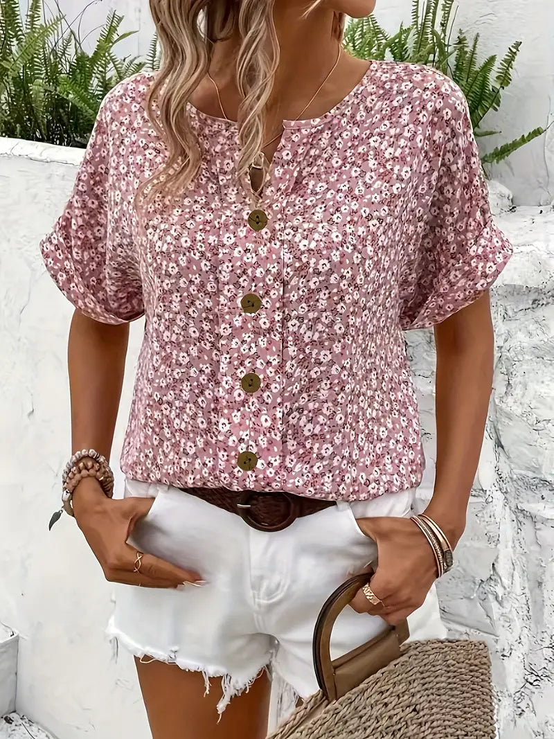 Talyssa™ | Elegant Blouse with Floral Print