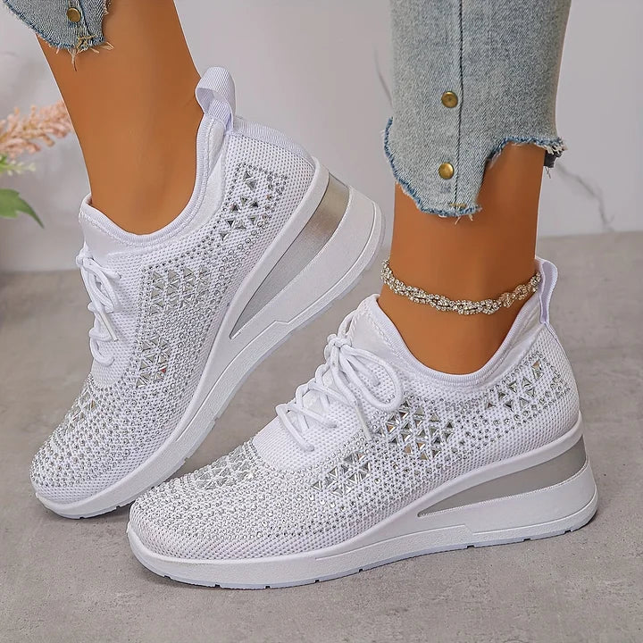 Jordyn™ | Crystal Knit Sneakers