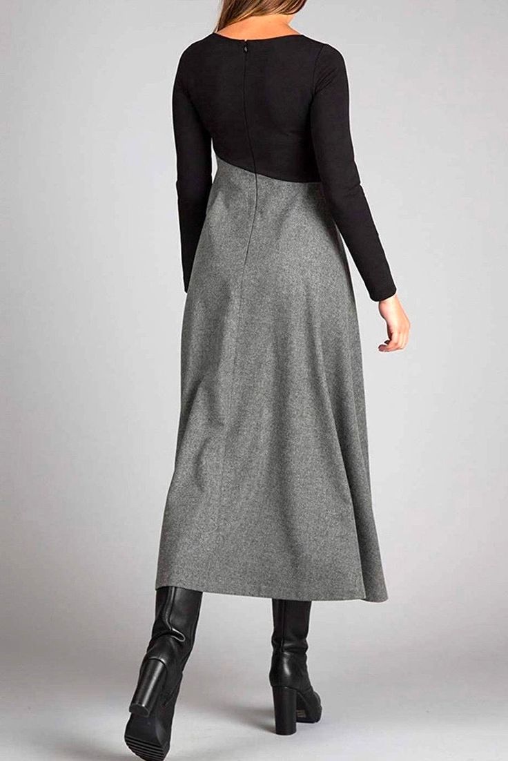 Amara™ | Two-Tone Pleated Maxi Dress