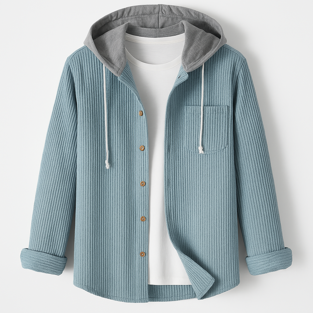 Isandro™ | Dual-Layer Hoodie Shirt Jacket