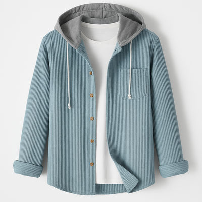 Isandro™ | Dual-Layer Hoodie Shirt Jacket