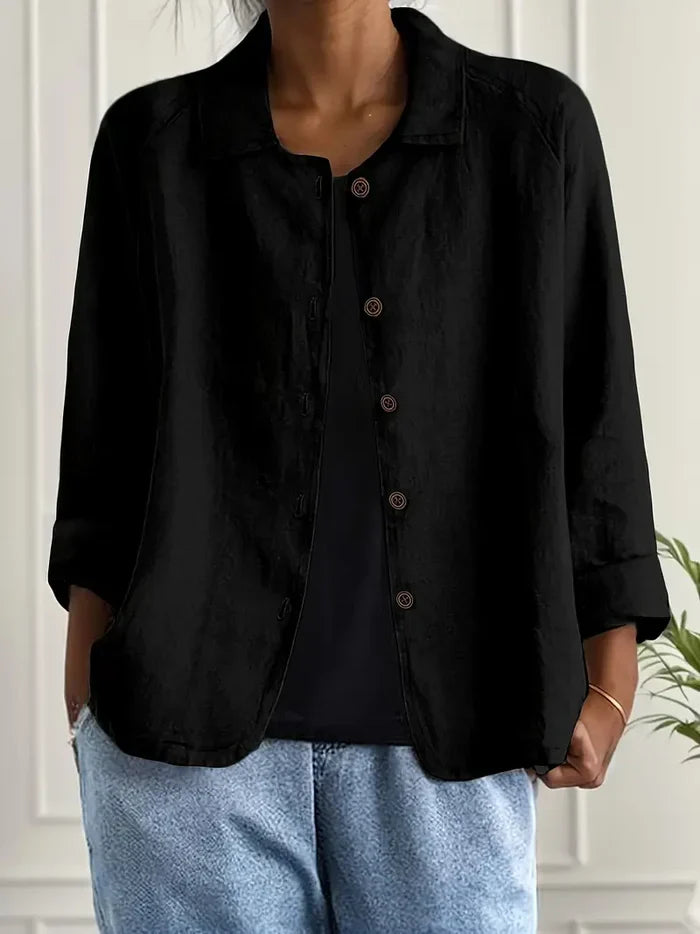Éliane™ | Lightweight Linen-Blend Jacket