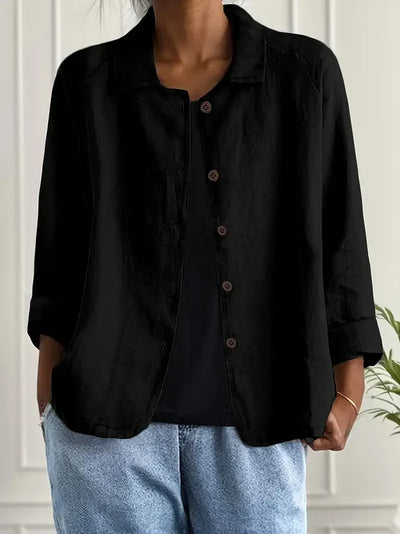Éliane™ | Lightweight Linen-Blend Jacket