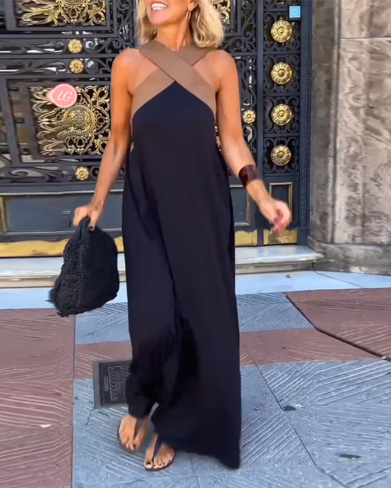 Elviane™ | Cross Neck Dress