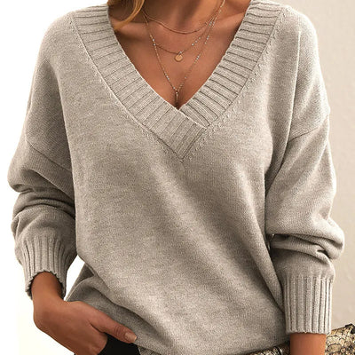 Anelys™ | Classic V-Neck Sweater