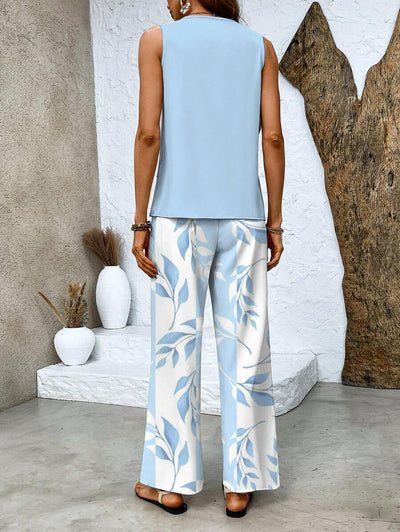 Pierrette™ | 2-Piece Summer Leaf Print Set