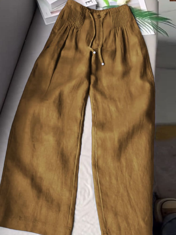 Calina™ | High-Waisted Wide-Leg Lounge Pants