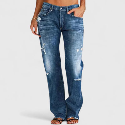 Romy™ | Relaxed Fit Distressed Jeans