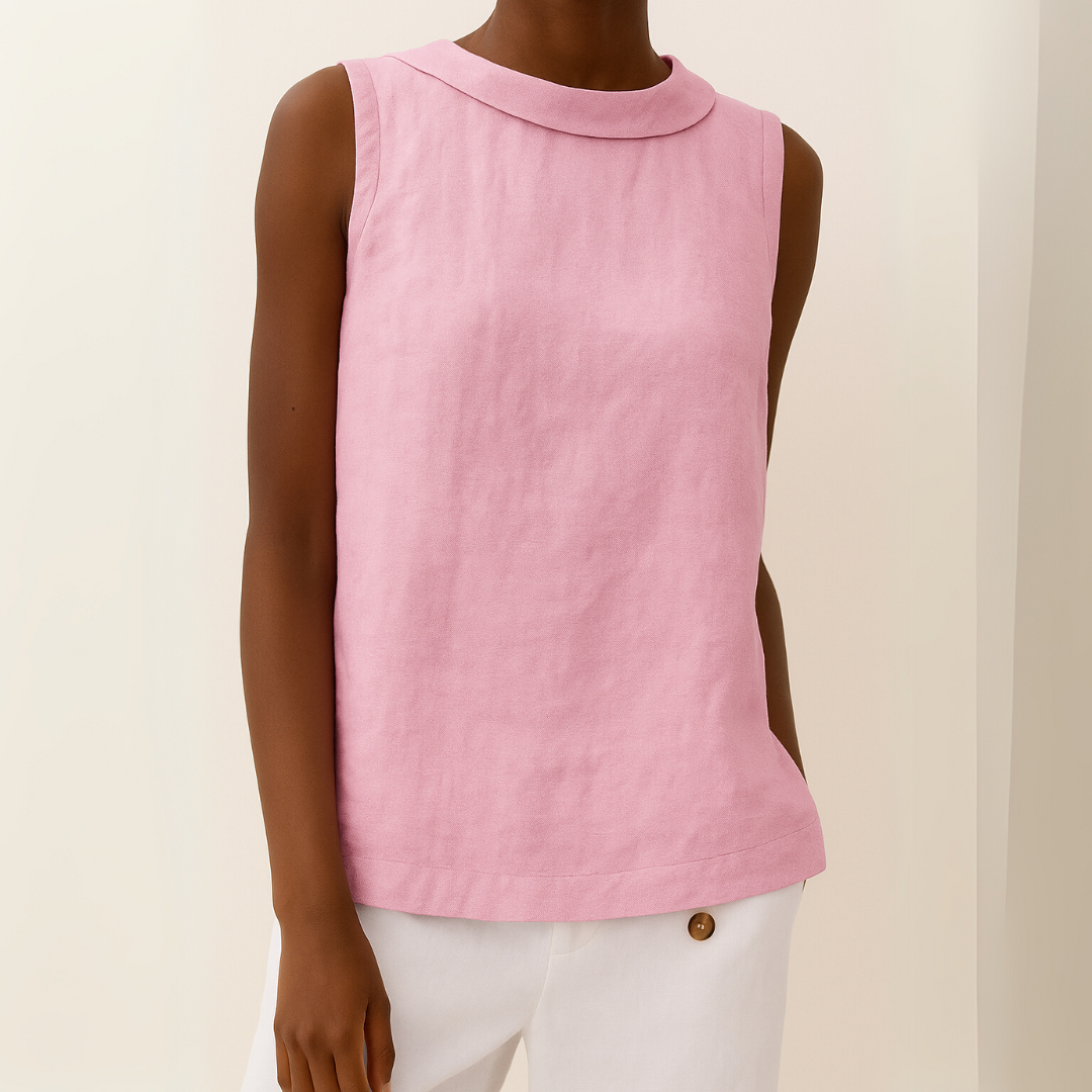 Floryne™ | Sculpted Simplicity Sleeveless Top
