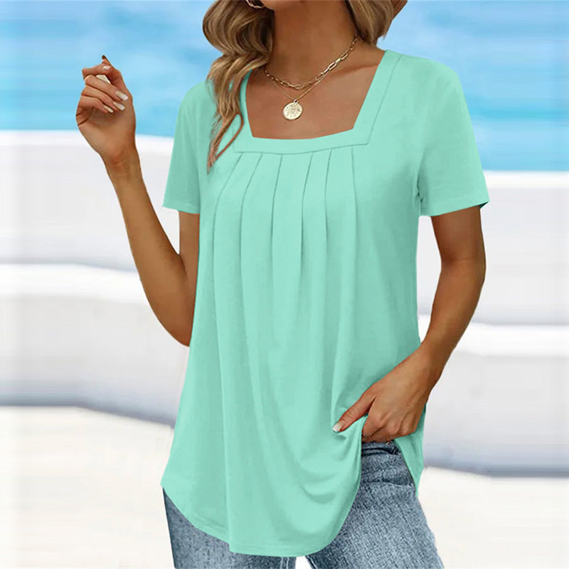 Mindy™ | Elegant Pleated Blouse