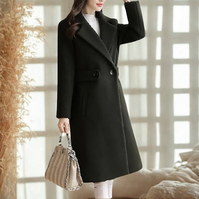 Syrielle™ | Double-Button Long Coat