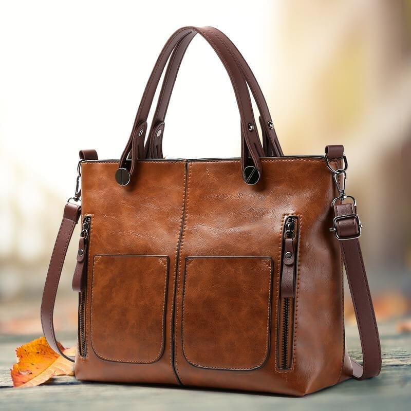 Horyane™ | Women’s Vintage Leather Tote Bag