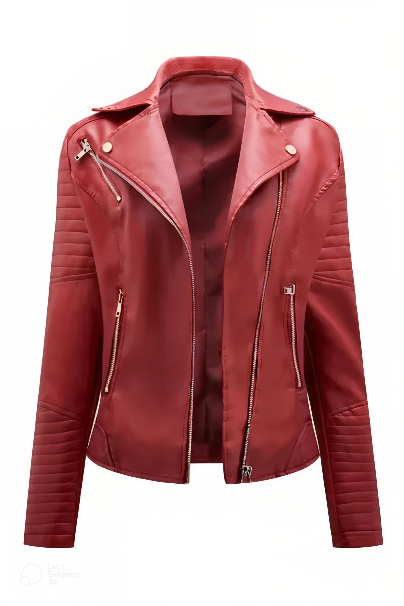 Lyséa™ | Bold Faux Leather Moto Jacket
