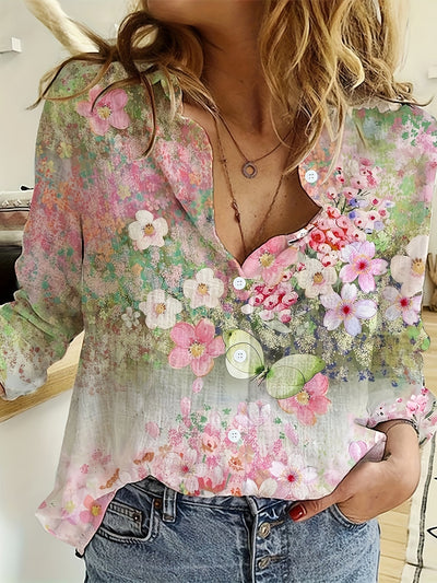 Mireya™ | Whimsical Bloom Shirt