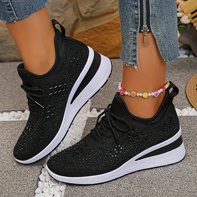 Jordyn™ | Crystal Knit Sneakers