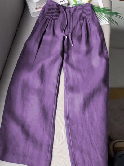 Calina™ | High-Waisted Wide-Leg Lounge Pants