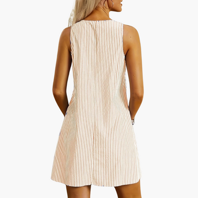 Ella™ | Striped Sleeveless Dress