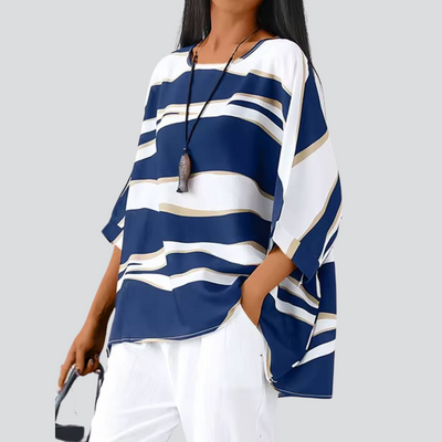Olivia™ | Stylish O Neck Blouse