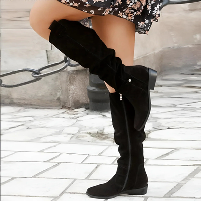Celeste™ | Tall Suede Slouch Boots