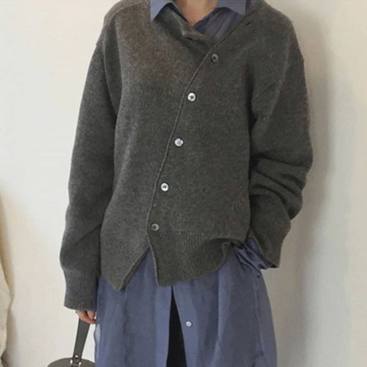 Camille™ | Effortless Asymmetrical Knit Sweater