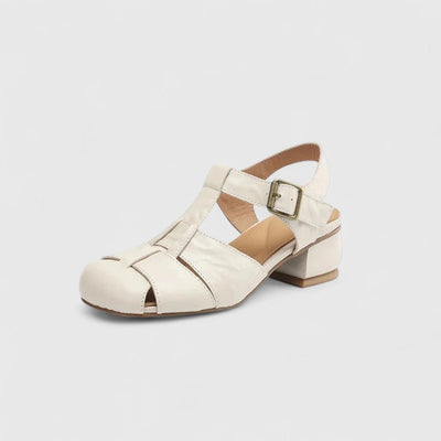 Solviane™ | Classic Buckle Low-Heel Sandals