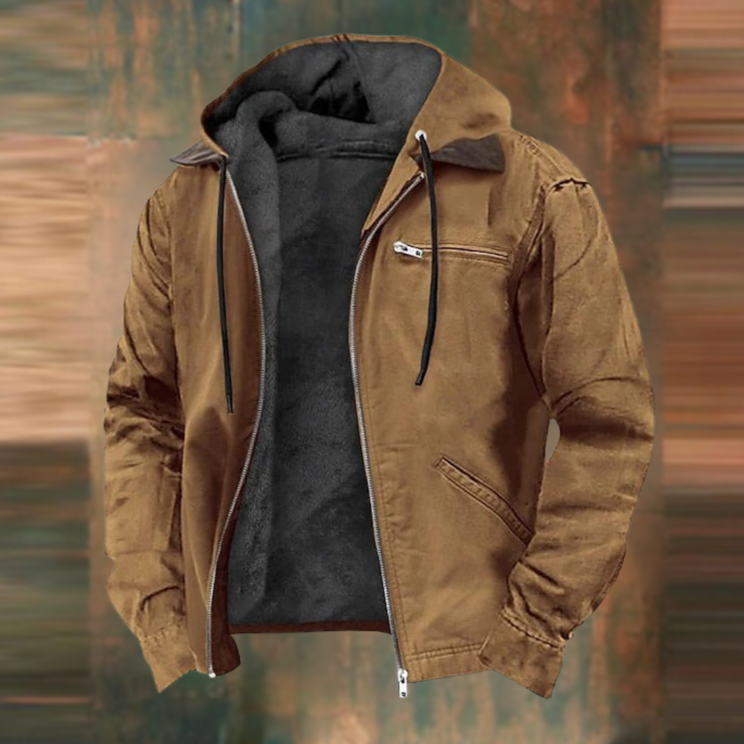 Marlon™ | Rugged Fleece-Lined Hooded Jacket