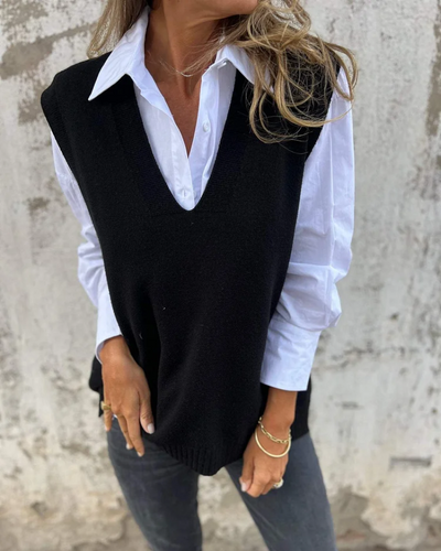 Margot™ | Classic Knit Sweater Vest