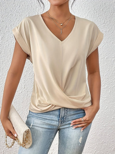 Naomi™ | V-Hals Twist Front Top