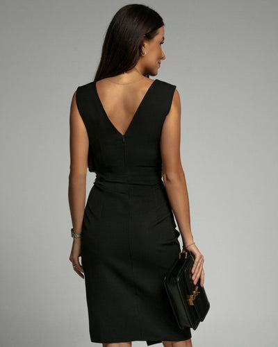Amelia™ | Draped Midi Dress