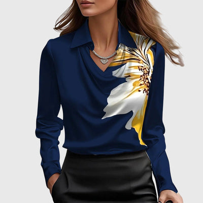 Isélis™ | Women’s Elegant Floral Print Blouse