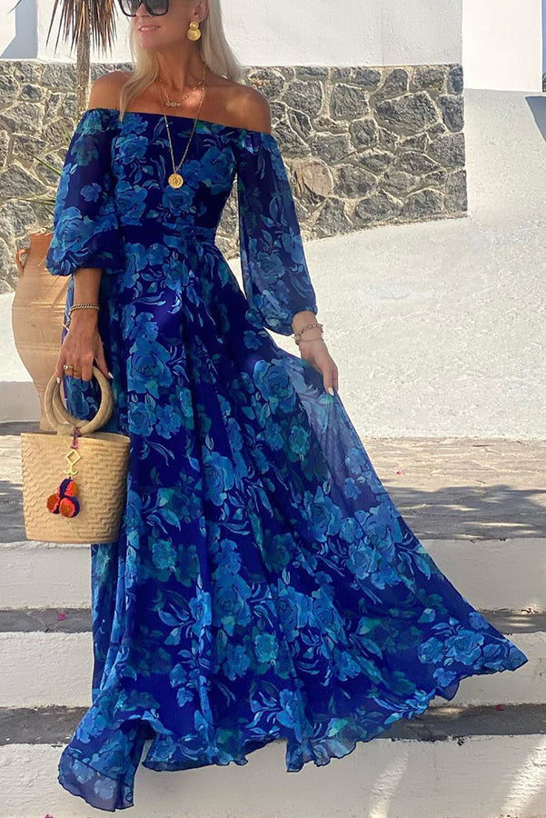 Lysandra™ | Floral V-Neck Midi Dress