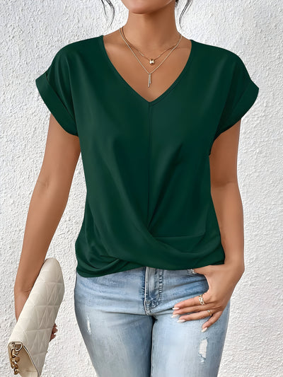 Naomi™ | V-Hals Twist Front Top