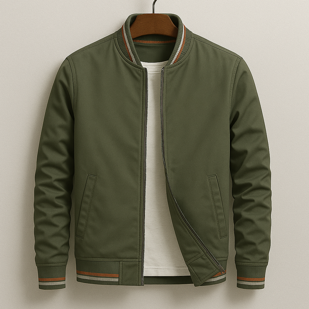 Samuel™ | Retro Varsity Zip Jacket