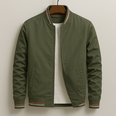 Samuel™ | Retro Varsity Zip Jacket