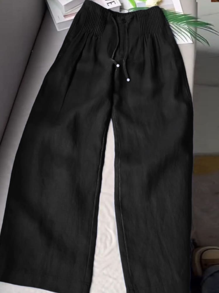 Calina™ | High-Waisted Wide-Leg Lounge Pants