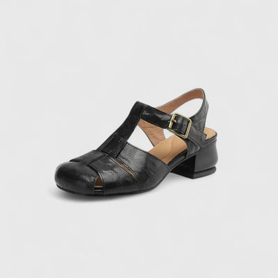 Solviane™ | Classic Buckle Low-Heel Sandals