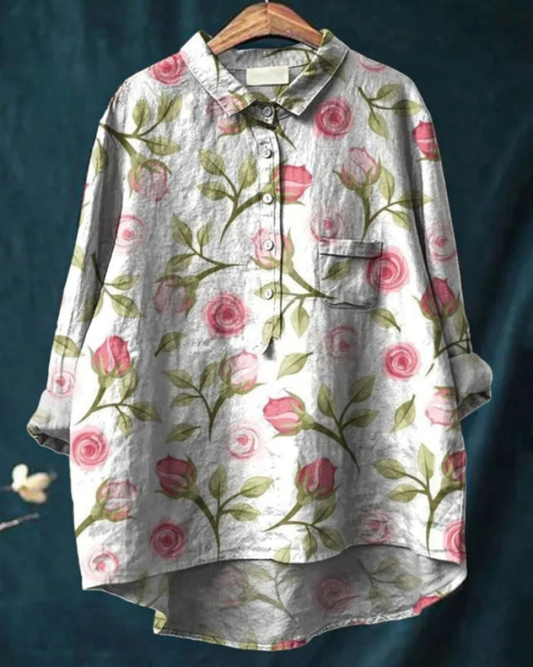 Harper™ | Stylish Floral Button-Down Shirt