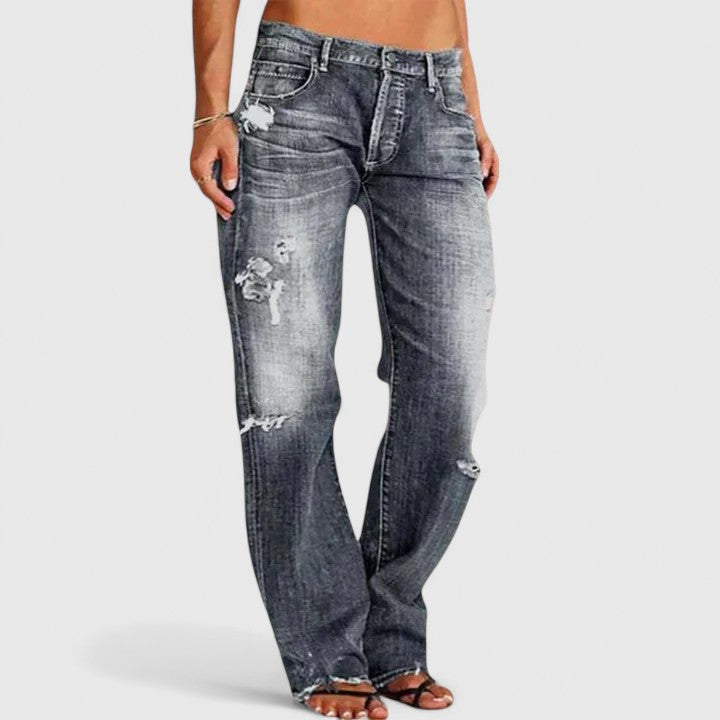 Romy™ | Relaxed Fit Distressed Jeans