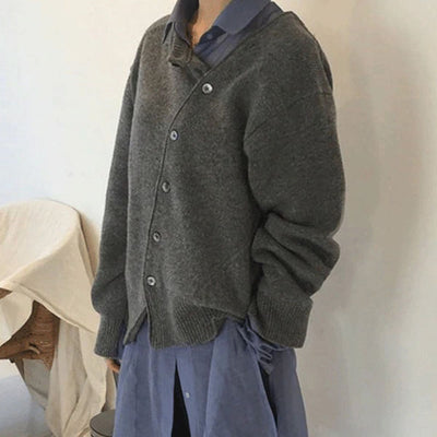 Camille™ | Effortless Asymmetrical Knit Sweater