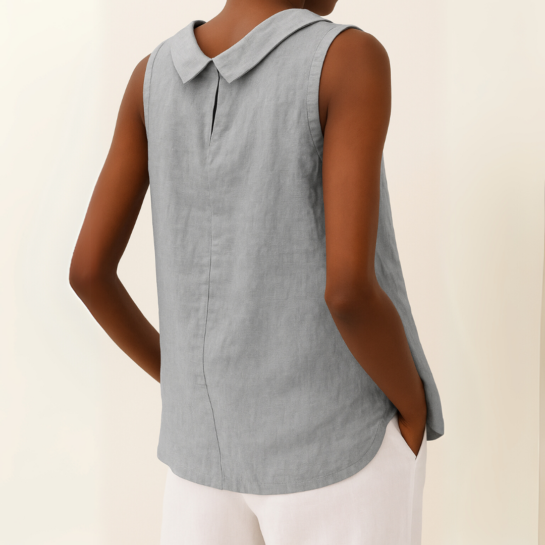 Floryne™ | Sculpted Simplicity Sleeveless Top