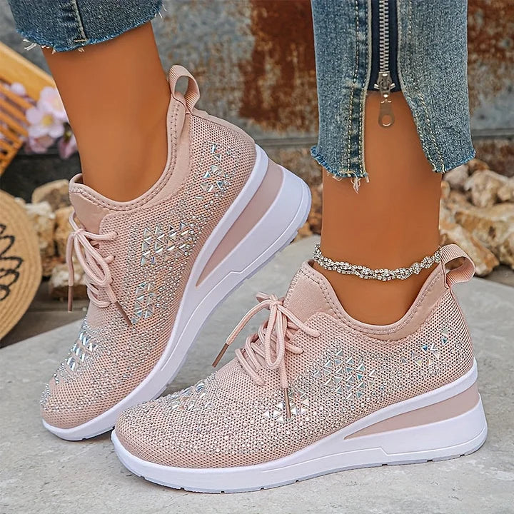 Jordyn™ | Crystal Knit Sneakers