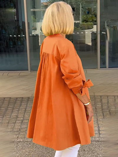 Aloma™ | Elegant Long Shirt Jacket
