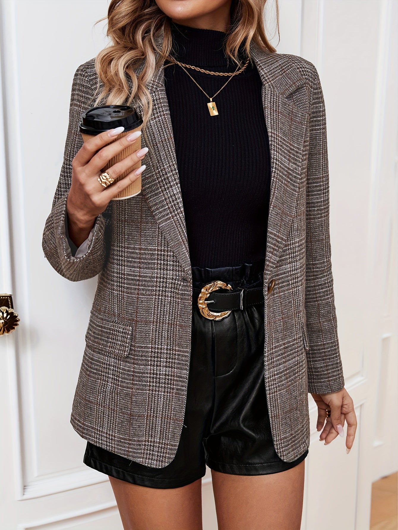 Marcelline™ | Classic Plaid Blazer