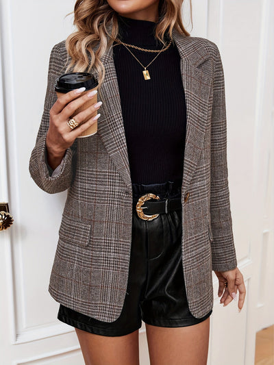 Marcelline™ | Classic Plaid Blazer