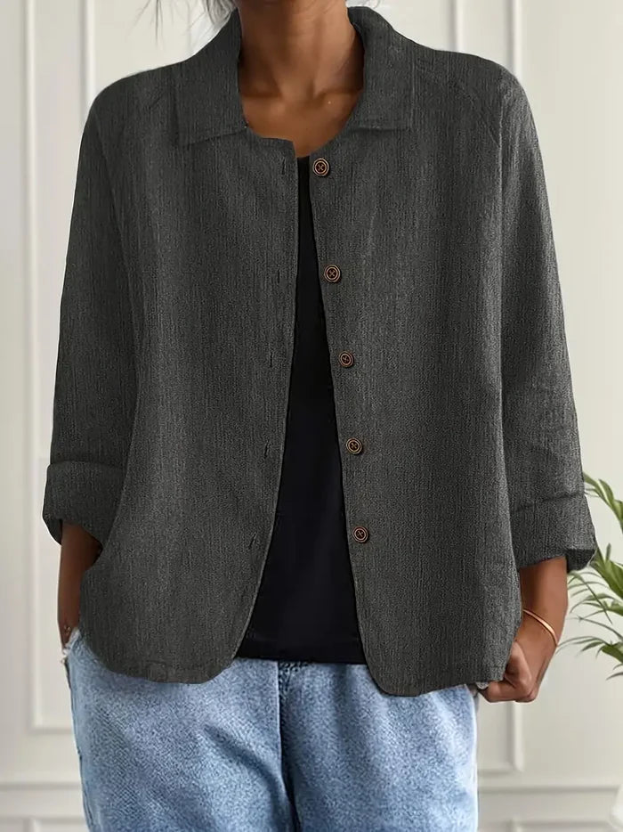 Éliane™ | Lightweight Linen-Blend Jacket