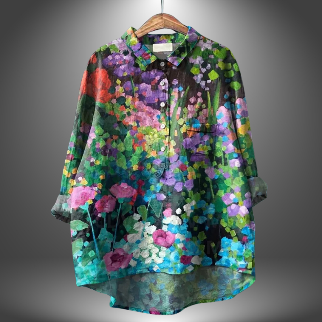 Jacinthe™ | Classic Floral Blouse