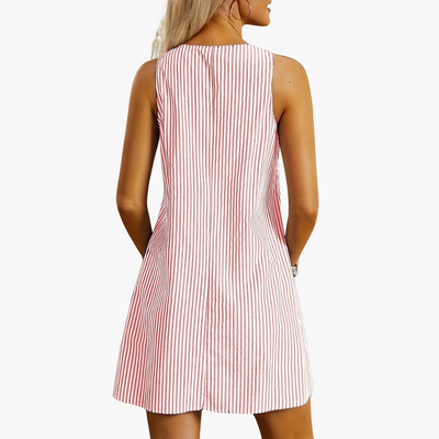 Ella™ | Striped Sleeveless Dress