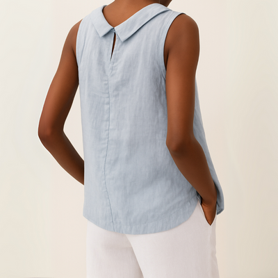Floryne™ | Sculpted Simplicity Sleeveless Top