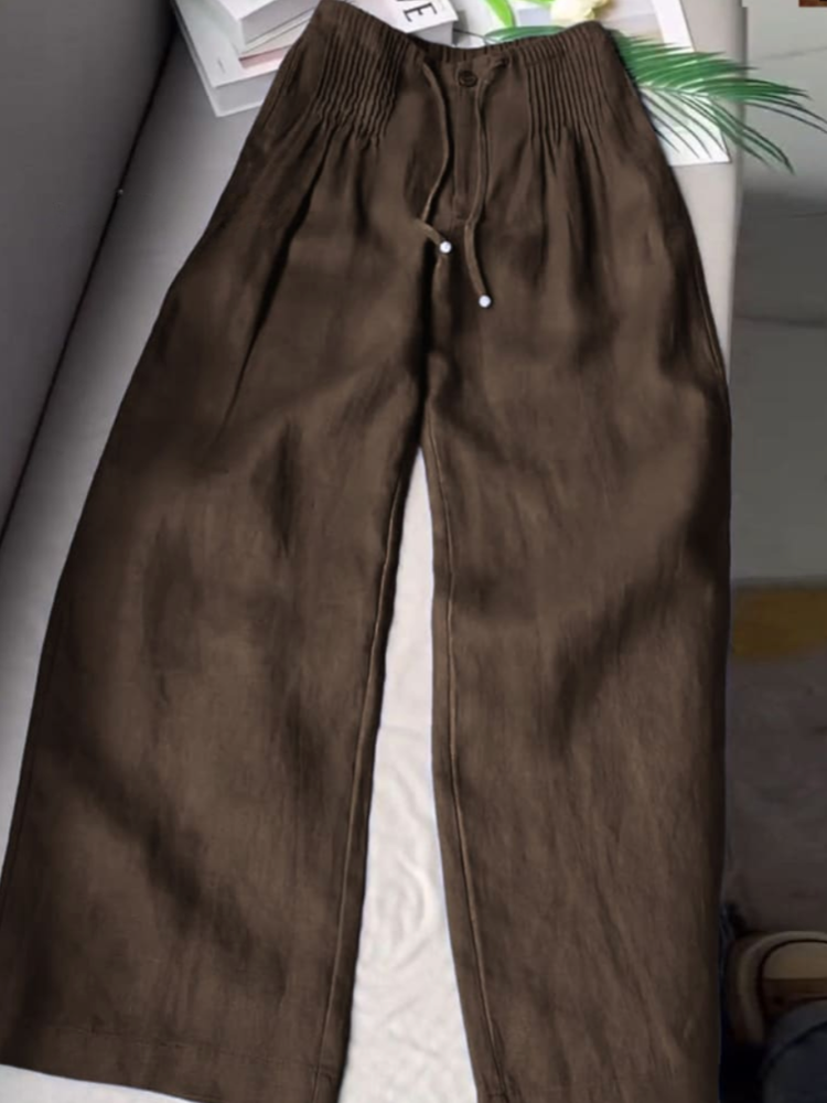 Calina™ | High-Waisted Wide-Leg Lounge Pants