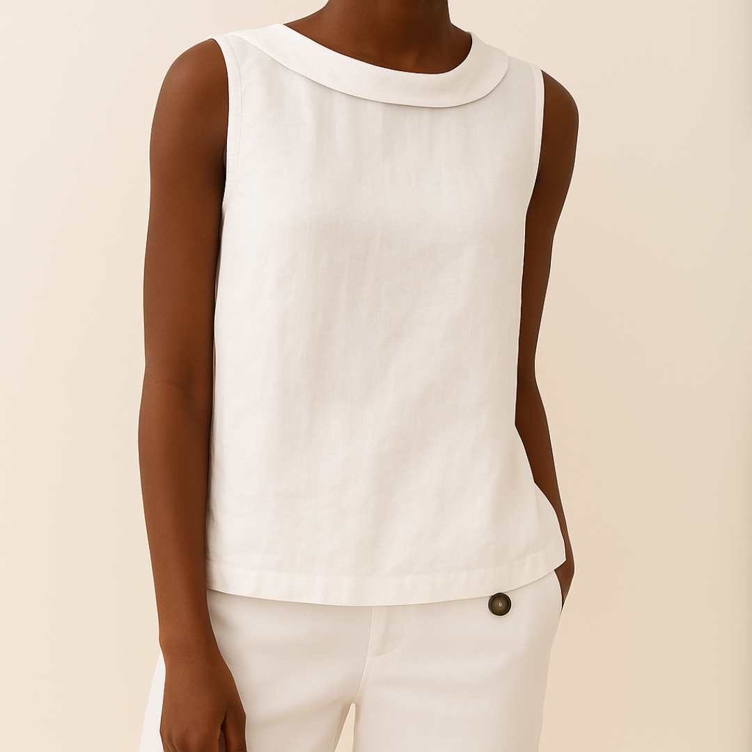 Floryne™ | Sculpted Simplicity Sleeveless Top